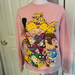 Light pink Rugrat sweater from forever 21